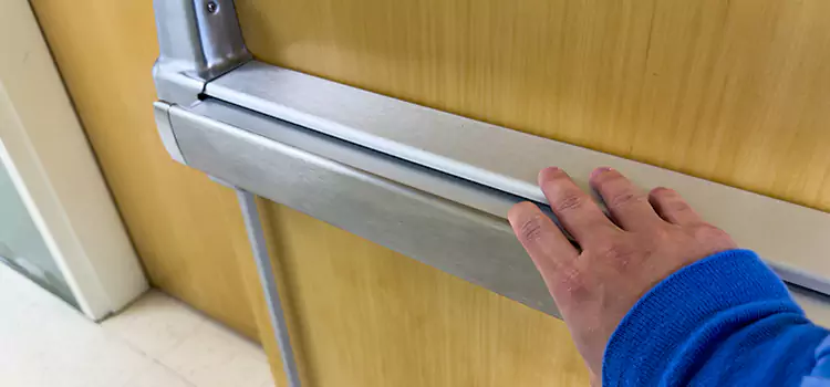 Installing a Push Bar on a Door Alabaster