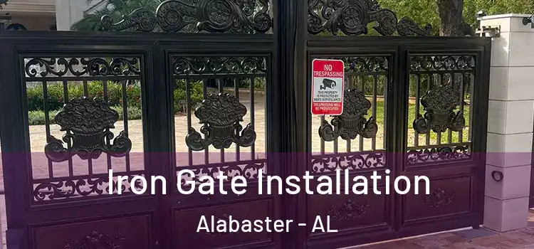 Iron Gate Installation Alabaster - AL